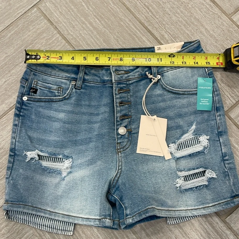 KanCan Women's Light Blue Jean Shorts - Picture 5 of 7